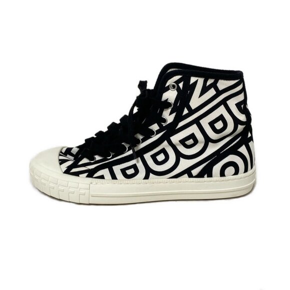 FENDI - White Black Canvas Women's Sneakers 496-070125 - Picture 1 of 6